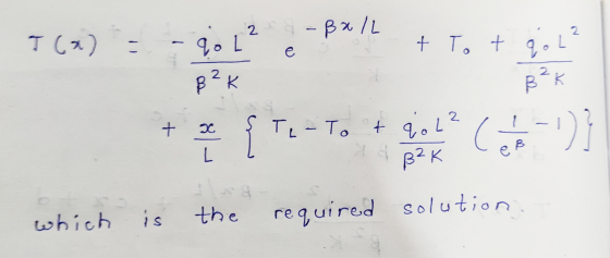 T(x) = + Tot gol? 28-Ball - gol² e Pooh B²K 3 { Ten Tot qol 2.12 ß2K which is the required solution.