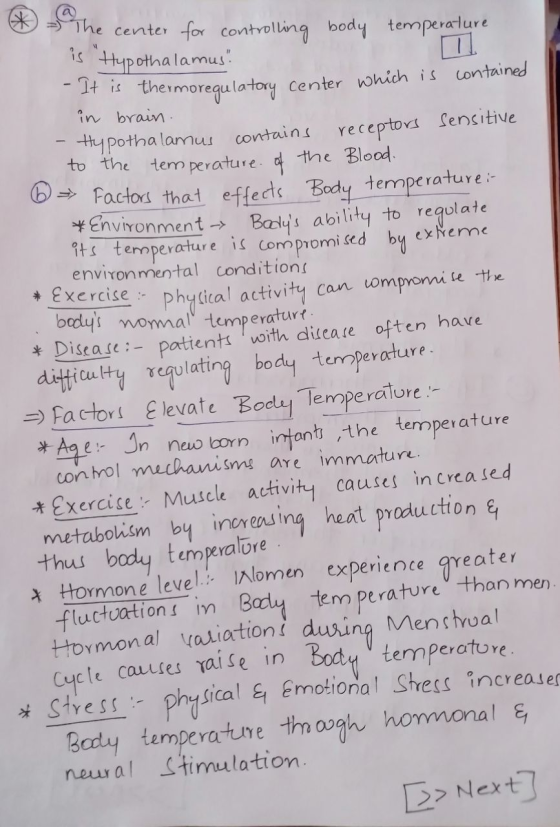 The center The center for controlling body is Hypothalamus for controlling temperature thermoregulatory Center which is con