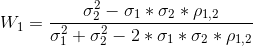 - 01 * 02 * P1,2 + 03 - 2*01 * 02 * P1,2 W o