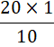20 x 1 10