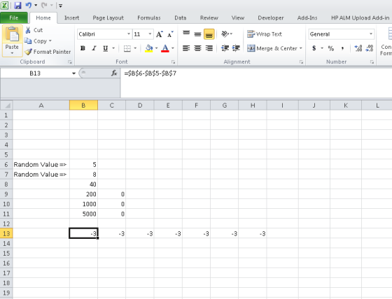 File Home Insert Page Layout Formulas Data Review View Developer Add-Ins HP ALM Upload Add-in Cut A A General Calibri 11 Wrap