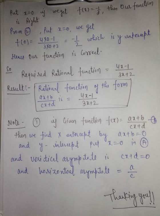 Put 2-0 uj we get f(1) = -1/, then our function is Right Prom ② Put a o, we get 1 f(o)= 4X0-1 1.00 +2 = 1 / which is y unterc