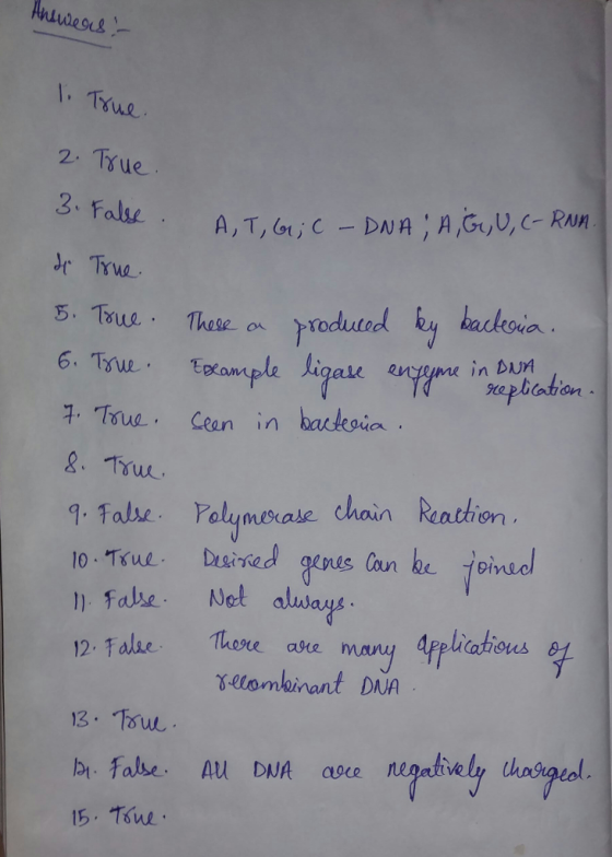 des we 2. Tsue 3 Fals dr Trw ua e in Dun on &. Truu 9 false rolymsiase chain Renthion 10 Tue Dsised gees Can he fined fahe. N