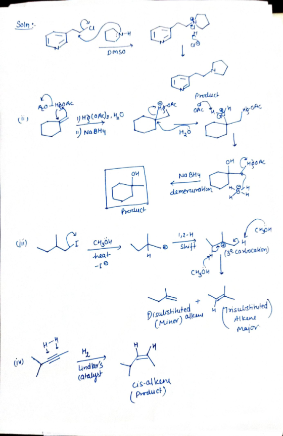Soin. H DMSO Product Ą HOOAC - OAC on HOOAC HOCO Ac)2, ,0 1 Na BH4 OH Na BHY demerluralian Product сири CHÖH 1,2-H Shitt OVH