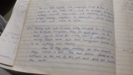 The ATL TEAs Englich and Larguage Usege section , dk. .ATL-TEAs-bust ← use nursing shudents knootedge and abltsie sed to anol