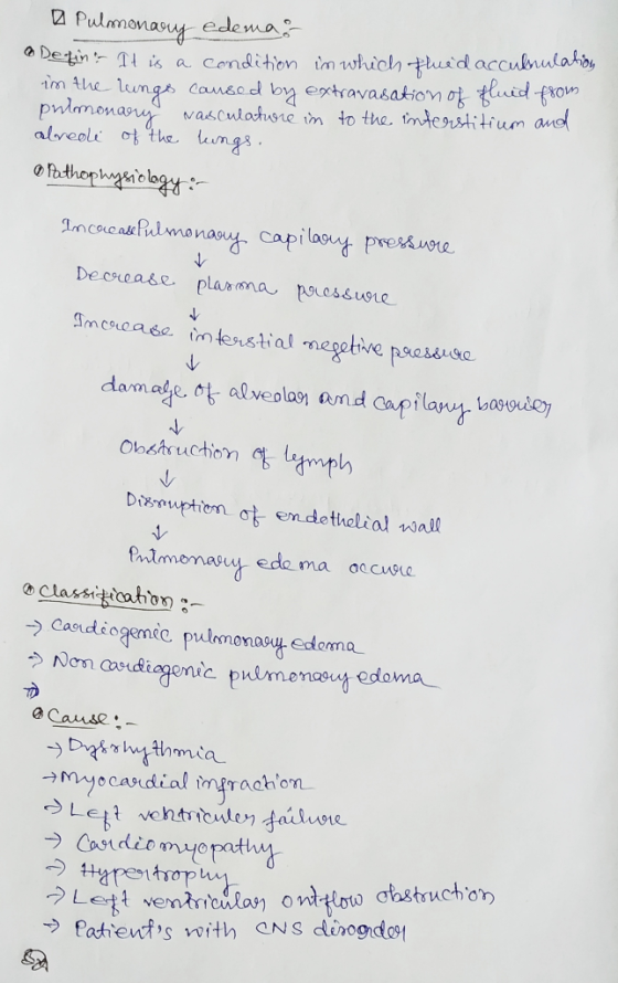 12 Pulmonary edema Defin. It is a condition in which thuid accubulation in the lungs caused by extravasation of fluid from pu