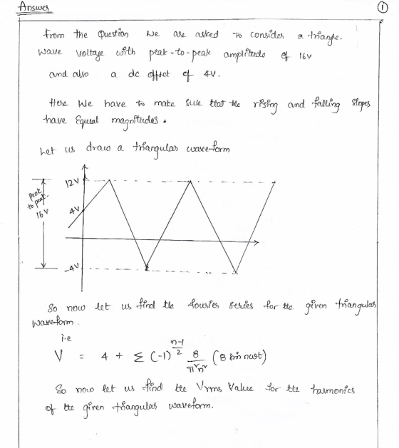 Answes from the Question Wave vol asked o Consides a tio เก็th peak-to-peak ampl tetudo ond also a de ct 4v Hee hle hare to m