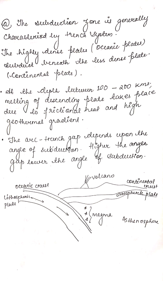 @ The Beleduction ofane is generally Characlerised by trencă system. The highly dense beaches loceanic plates) Beledelsto ben