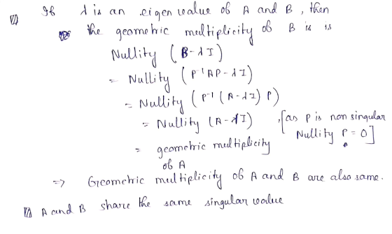Nullity(R) r) comehric nal Hiplicih oeic mudl tieeit o6 A an are alas some