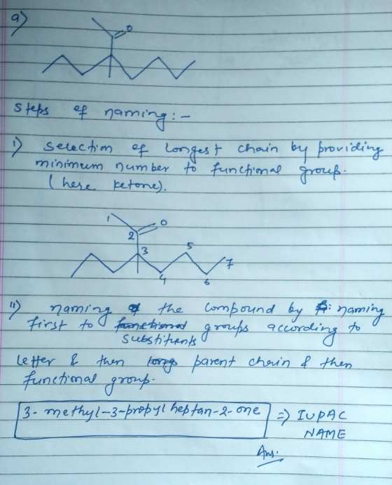 Skbs amng Selectm of Longest chain by roviing minimum num ber to funchma eu here betore) 2 Combaund by A namy the First to Su