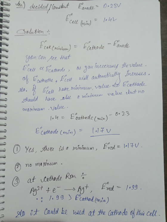 decided lonetut Eanade0.23 cell fmin) Crelution Eanade Pathode Cel 1 that yen tan pee Ecell a Fcathods yau hneccrasey thevVal