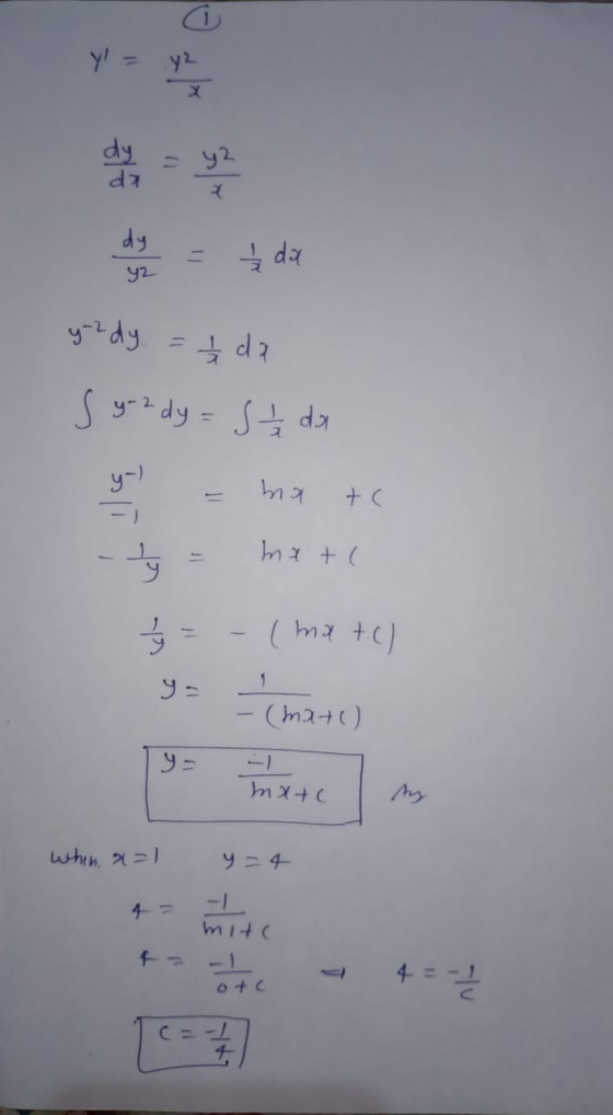 da 42 y-2 dy = 1 da s yra dy = S t da y = matc - y = nxte % = -(matic) = 19- (ma+ matem whin a=1 y = 4 4- mite to al late a 4