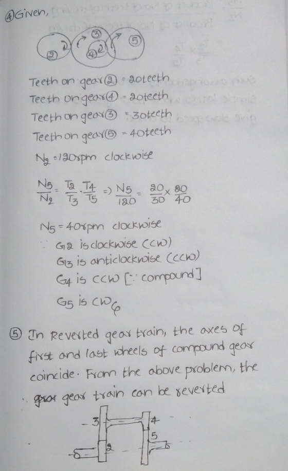 Given 5 2 Teeth on geoaaotecth Teeth ongeox aotecth, Teethongeov⑤ Joteeth Nae1aOxPrn clockwise N T3 5 180 30 40 Gyろ15 antic