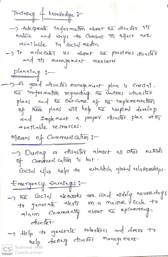 Training 4 knowledge i - Adequate information about the disaster at nature and ways to Combat its effect are available in soc