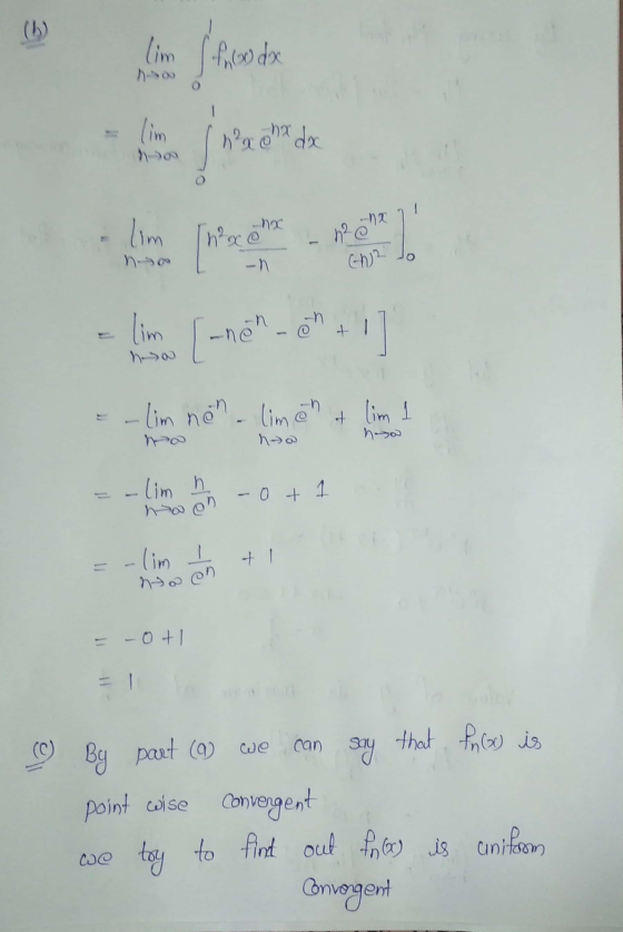 ( lim show doe lim no n²x o hx dx é lim hoxen hone (h)2 lim + - [-non-e = -lim non liment lim 1 nosa - lim n noon -0 t 1 + -