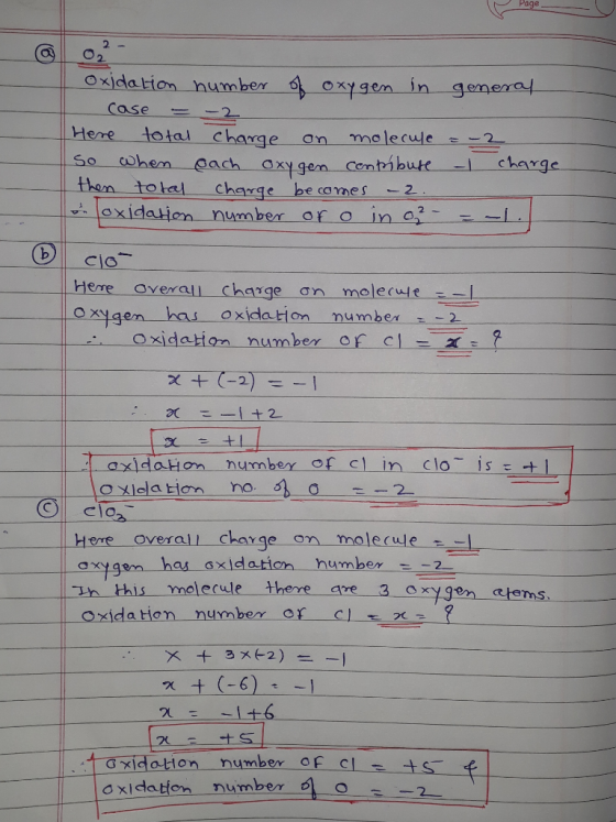 le Page - oxidation number of oxygen in general case = -2 Here total charge on molecule = -2 So when each oxygen contribute |