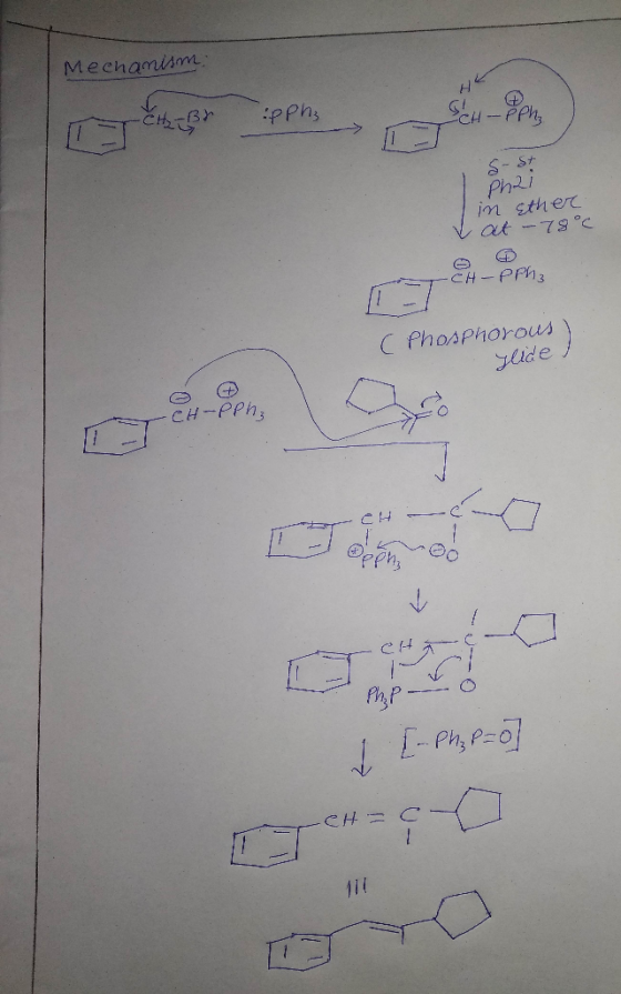 Mechamism ffPhs Phri im stherc aut -78c CH-PPH3 Phosphorous Flde एअ केकीन CH-PPh; CH CH -Ph,P-o CH C 177