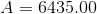 A=6435.00