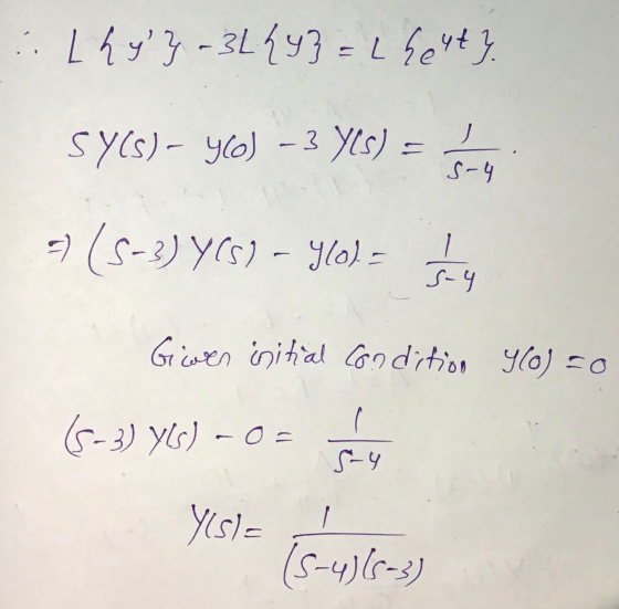 و + ما = 3Ly3 - 13 ... ) = (يلا 3- ام9 - (sالای و - ا = (0) - (لالی) (= - Giwen initial Condition y(0) =0 و ۵۰ - (لا (د) YIsl