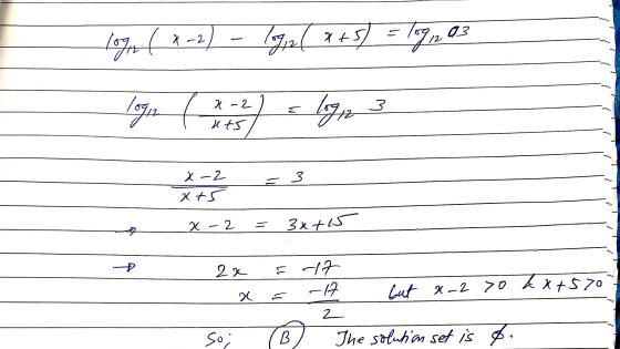 - - )s ع le03 = کم ترا (2) دی ہے۔ را * - 2 3 ( 2 - 2 = 3 کا + 2 ج ?f x = -17 but a-2 70 dx+570 2 The solution set is $.