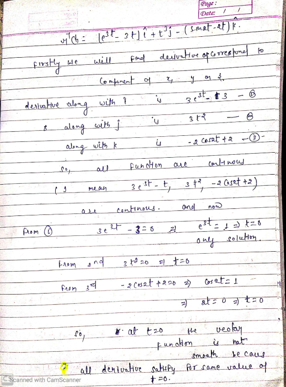 y chale34.34+ tºj - ( smat-et) k.. firstly we will find derivative of corresponed to Component of a yan & derivaltue along wi