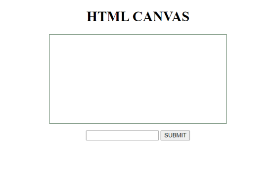 HTML CANVAS SUBMIT