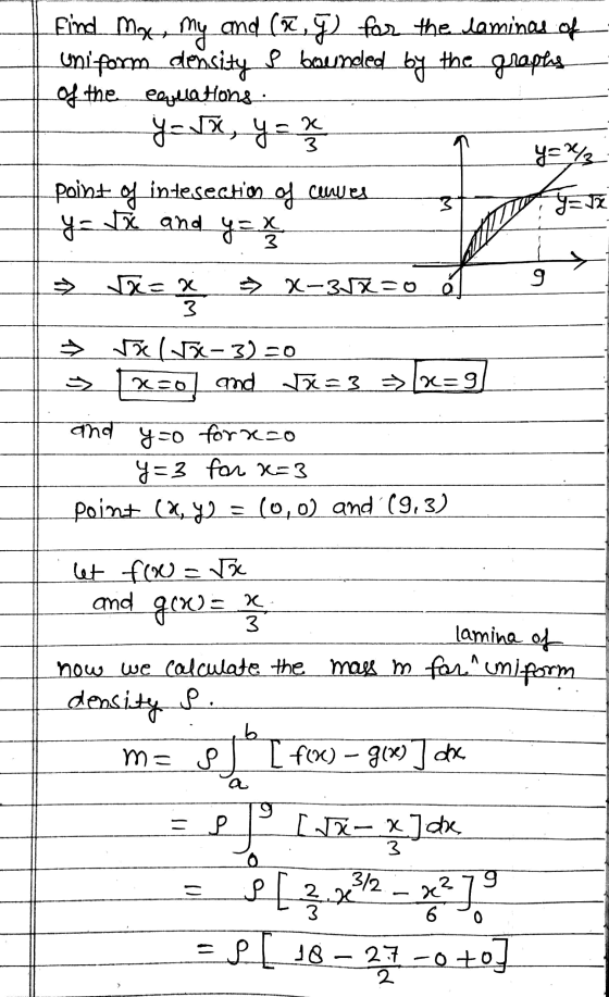 the graphs Find Max, My and (2,8) for the Jaminas of Uniform density s bounded by of the eyelations y = x, y = x yer point of