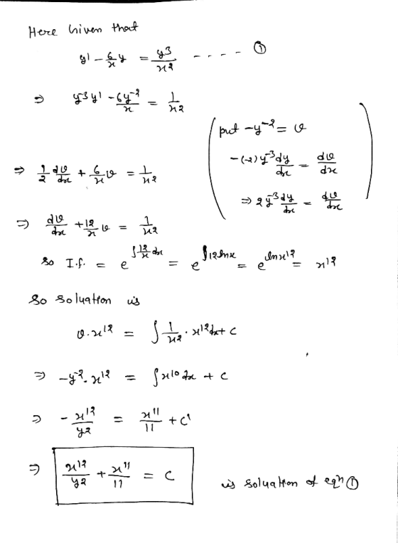 Here hiven that I put ay ? = 0 -(0)4ddy been some other => 2 oso s ove the ce = 1. She han So I.f. = em = ellers eens = al? l