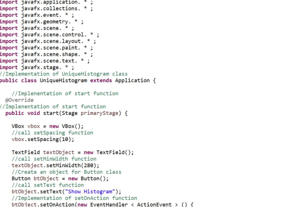import javafx. application. import javafx.collections. * import javafx.event. import javafx.geometry. import javafx.scene. im