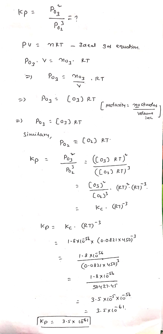 kp Poz E? Post pu= MRT Ideal sos equation, Posi nogi RT Poz nou RT Pog [03JRT (molarity = nocturoles volenne ine 2) Poz [03).