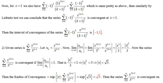 Now, for x=1 we also have Now, for x=1 we also have § (-)* (m. = = 0, which is same pretty as above, then similarly by which