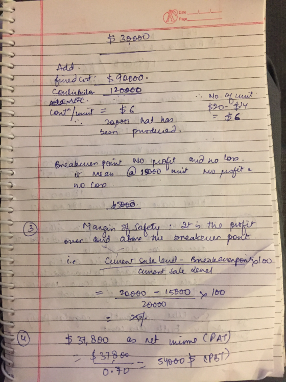 $ 39000 fined cast: Coulibiler $90000. 120000 cont/munt = $6. .. 20000 hat has been produired. No. of unit $20- 814 = $6 and