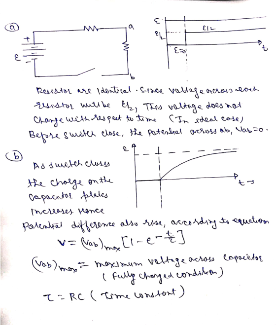 E1L Resistor are Identical.Stace valtage orcross och qsistor wwibe El2, Ths valtage does t Change with t me Before suite clos