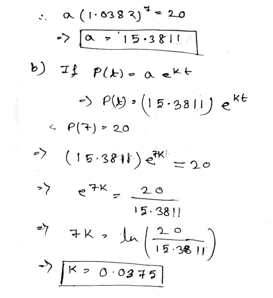 ia (1.038337220 -> a =1513811 b) If P(d), a ekt -) P(A) = (15.3811) ekt <P17) - 20 -> (15.3814.) ek = 20 > eFk 20 15.38.11 7