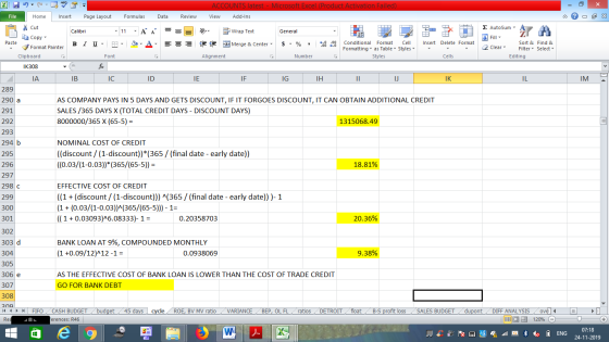- 2x Σ AutoSum : A Fill Clear Sort & Filter Editing Find & Select ACCOUNTS latest - Microsoft Excel (Product Activation Faile