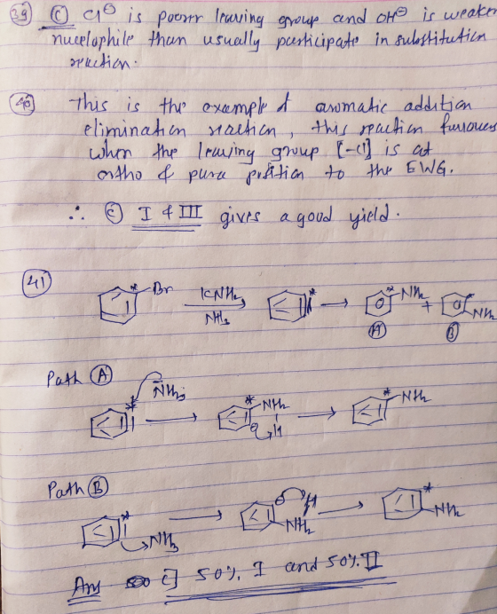 9 as is poorer leaving group and one is weaken nucelophile than usually pesticipatio in substitution rection. this is the exe