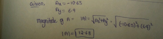 Ax=-10.65 = 6.9 Given, in-free司 เคา 12-68