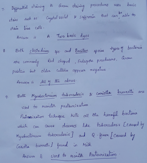 procedure Gram basic Pffrastial staining uses 7 be Saffronin that canable to such Caystal Voilet tains as hiue cells stain Tw