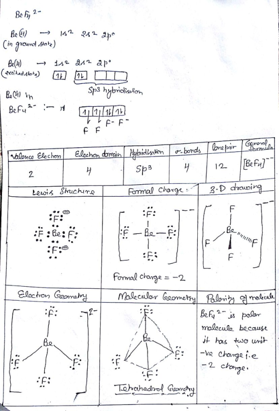 Beb, 2- クレ f- F 3 lewis Shucturo 3.D chaupi F: :Fe: F Le. fon al change -2 elachom malecula because has tso unt Le