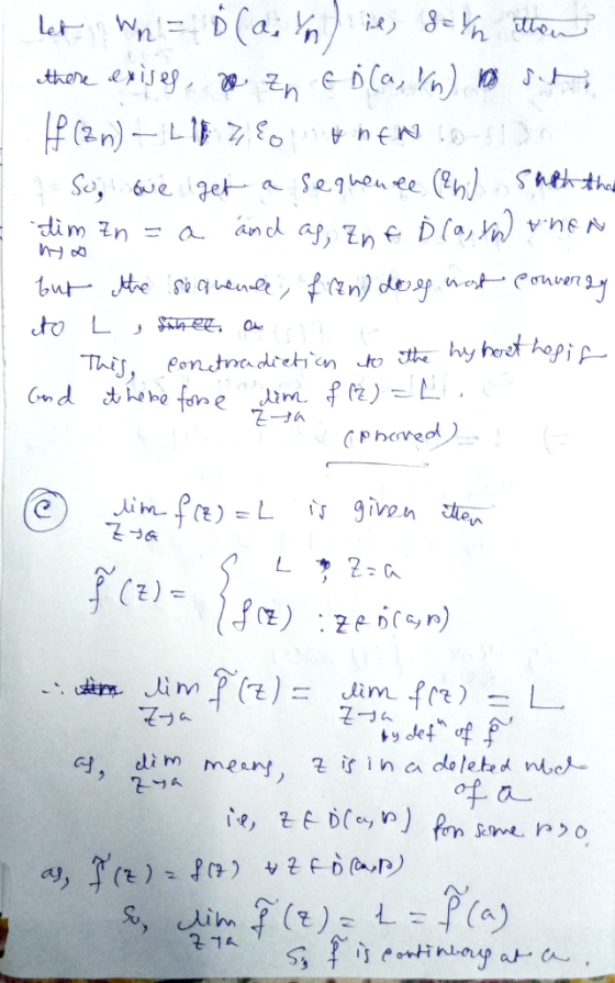 let whl= b (a n ie, 8 Yh then there exises & Zn Eb (a, /n) has set If (zn) - Lll Z & EN 60-610 7 So ove get a sequence (2h) s