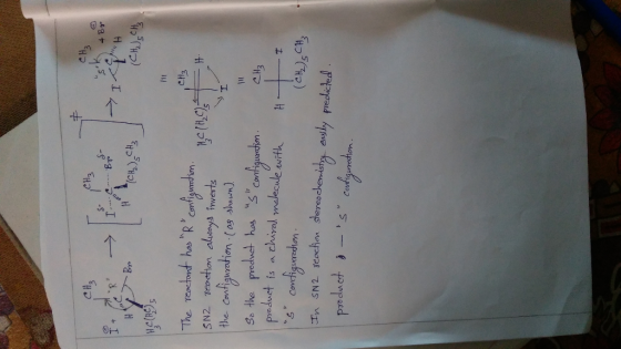 neck & Br (CH₂ CH₂ CH3 S p S I SS 4 By BT H Br H (CH) CH₂ HECHES The reactant has R configuration. SN2 reaction always inv