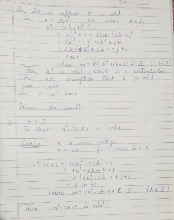 Page So, let us suppose x is odd. So, K= 2kt for some k EZ 23 - (2k + 2 z 8 k3 + 1+ 3 (sk) [ak + 1) 28 k + 1 + 12 ke +6k 22k