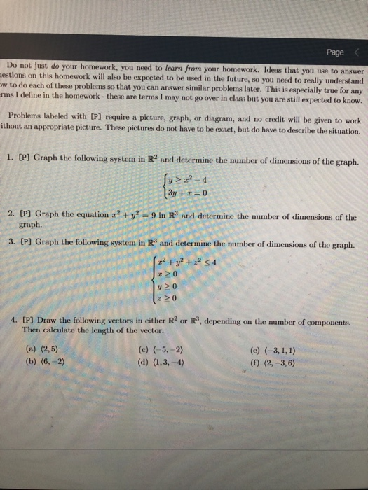 Pages Do not just do your homework, you need to learn from your homework. Idens that you se to answer estions on this homewor