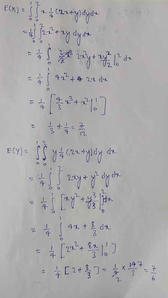 E(x) = 1 + + (2x + yl dyan = 4 ſ2 2 + xy ly at 2 O a s +P 21 then there i 1/2 ( 4 2 ² + B 22 de 14 1 pf +- Al- 11 Like24 x w1