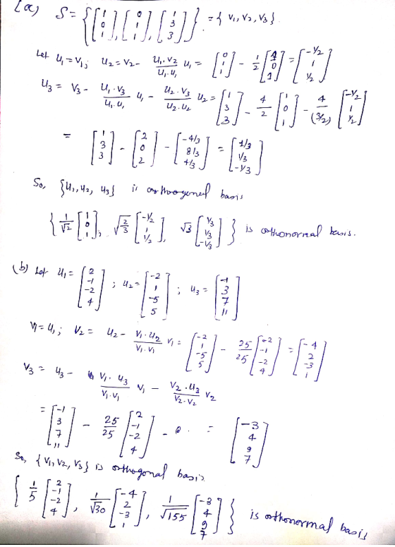Lel Vu2- V2- 4 Vuv3 u2.u (2) 4/3 18 t13 L-V3 ouaojs So, is onornal hkaois. 4 5 4,V 25 V. V 25 V2 .U3 V2-V 2 25 25 -2 is othme