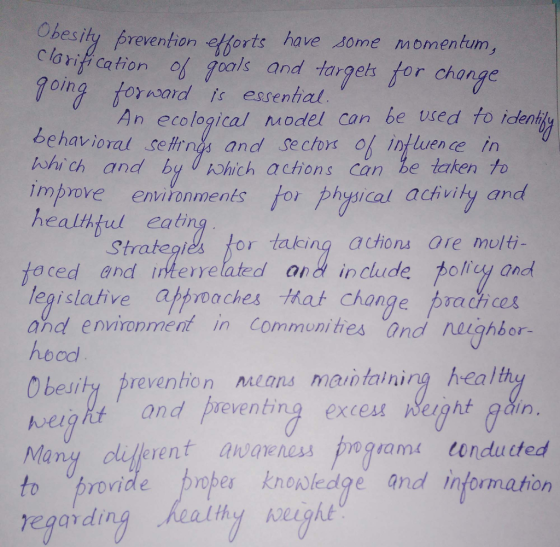 Obesity prevenhon eforts have tome momentum laraono yoals and targeh for change oing torard ts essential An ecological Model
