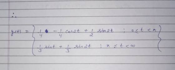 or 4 6 al cosat tl sinat 4 I sint + I sinat i astro