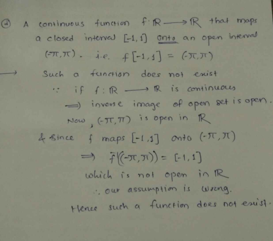 A continuous fun ction fR_→ R that maps a closed intervcJ L-1,f) ơnto an open interv al → Such a function does enust ー) inver