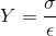Y=