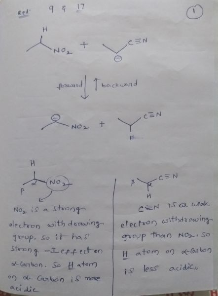 Rei H + NE TON backund CEN + NO2 и No H stong alectron with deowing No is a CEN ISO ueak efection withdaowing graup than No.